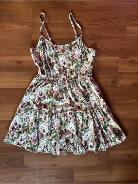 Hot Topic Thorn & Fable Berries & Cats Tiered Cami Dress